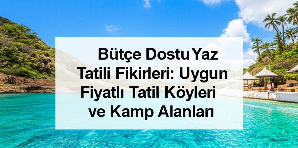 Bütçe Dostu Yaz Tatili Fikirleri: Uygun Fiyatlı Tatil Köyleri ve Kamp Alanları